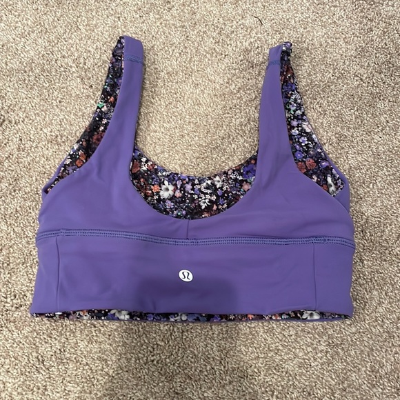 Purple/Flower lululemon align bra - Picture 3 of 4